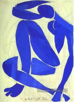 Henri Matisse œuvres - Blue Nue IV fauvisme abstrait Henri Matisse